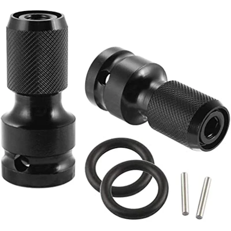 

Hex Shank Socket Converter 1/2'' Square To 1/4'' Hex Shank Socket Adapter Quicker Release Converter for Impact Wrench