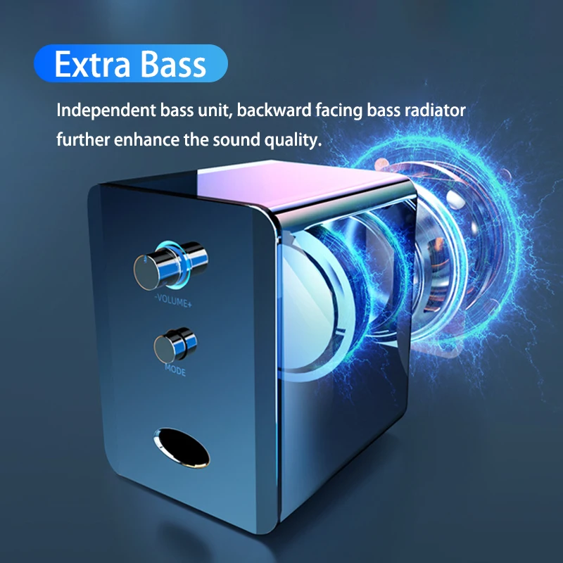 TV Sound Bar Computer Speakers Bluetooth Speaker Soundbar Home Theater System USB Wireless Surround Extra Bass PC Combination