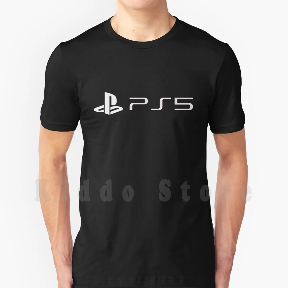 Ps5 Classic T Shirt Diy Big Size 100% Cotton Ps5 Ps4 Playstation Gamer Game Ps3 Xbox Japan Games Gaming Controller Ghost Ps2