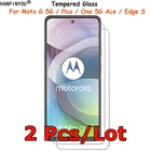 2 шт.лот для Motorola Moto Edge S  G100 G  Plus  One 5G Ace, закаленное стекло, защита экрана, Взрывозащищенная защитная пленка