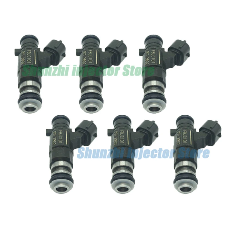 6 шт. Топливная форсунка для NISSAN X TRAIL T30 QR25DE 2.5L I4 MURANO Z50 VQ35DE 3.5L V6 OEM:FBJC101 FBJC