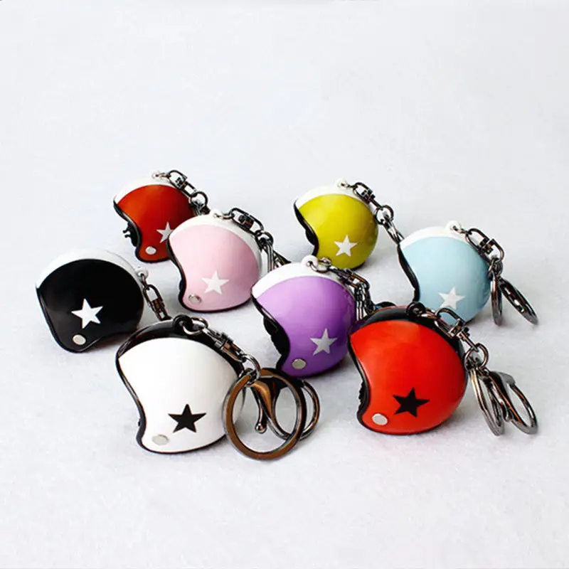 1 Buah Mode Kreatif Sepeda Motor Helm Gantungan Kunci Cincin Gantungan Kunci Gantungan Kunci Gantungan Kunci Tas Tangan Liontin Aksesori