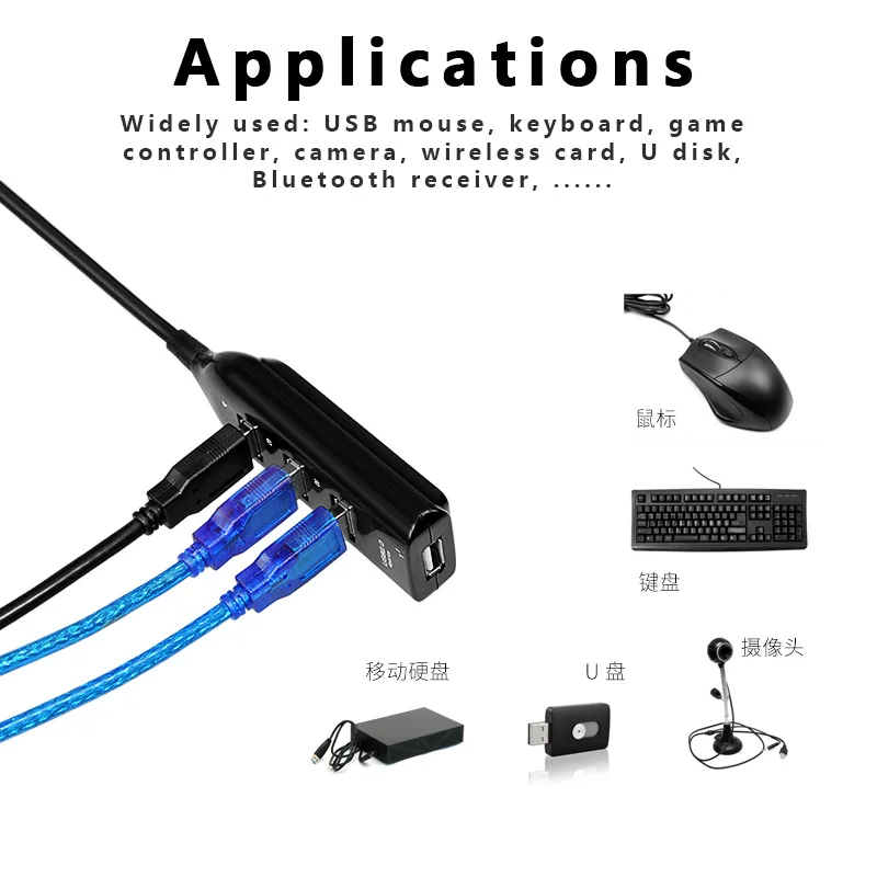Высокоскоростной 3 портовый КОНЦЕНТРАТОР USB 2 0 вращающийся мини адаптер сплиттер