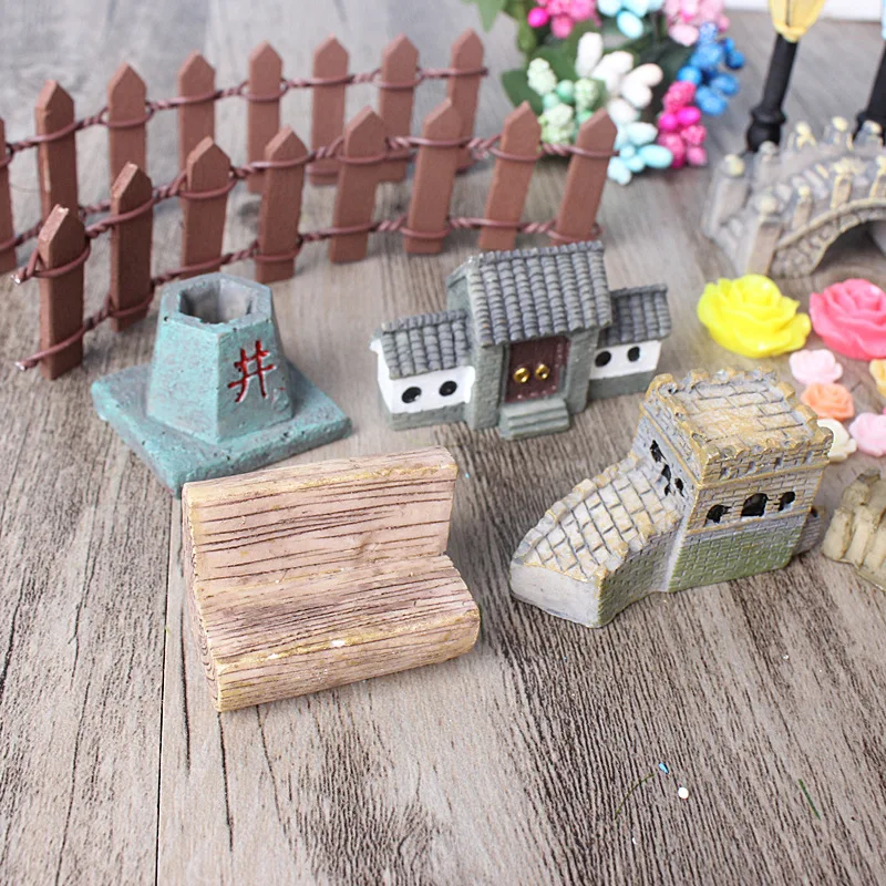 Миниатюрные горшки для растений 49 шт. бонсай миниатюрный ландшафт искусственная