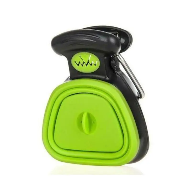 green Собака, животное, путешествия, складная ложка, совок, совок для уборки, средство удаления экскрементов, инструмент - Цвет: green