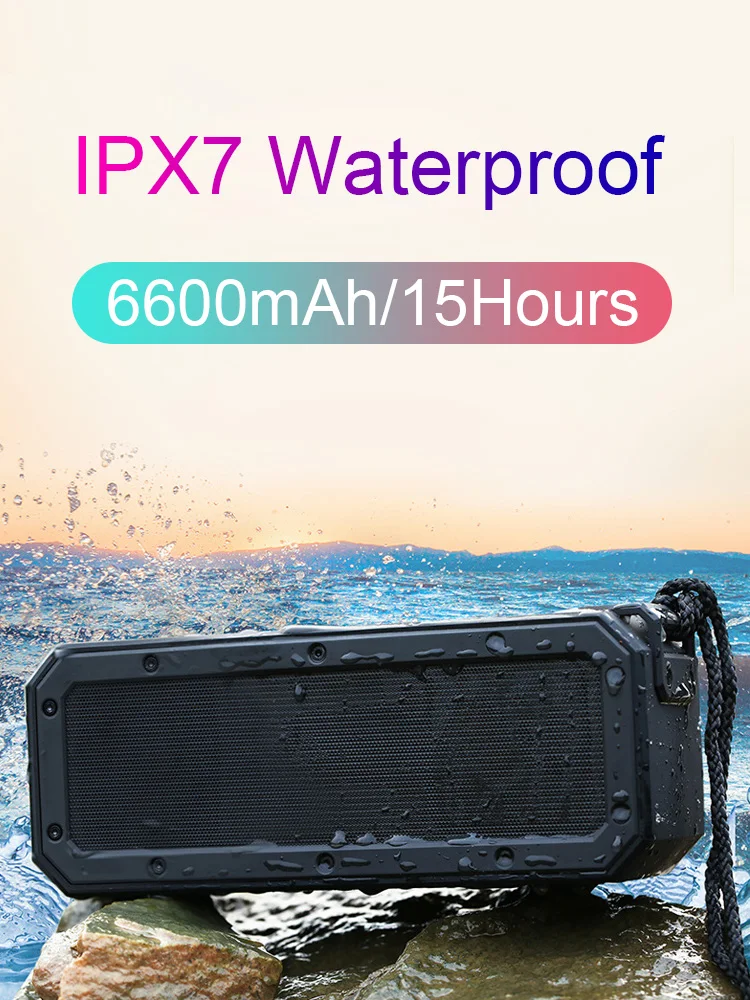 Bluetooth динамик Bluetooth 5,0 портативный динамик IPX7 водонепроницаемый 40 Вт динамик s 15H время воспроизведения с голосовым ассистентом