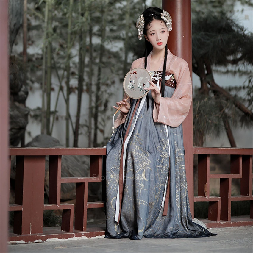Hanfu платье для женщин Древний китайский костюм фея косплей элегантный династии