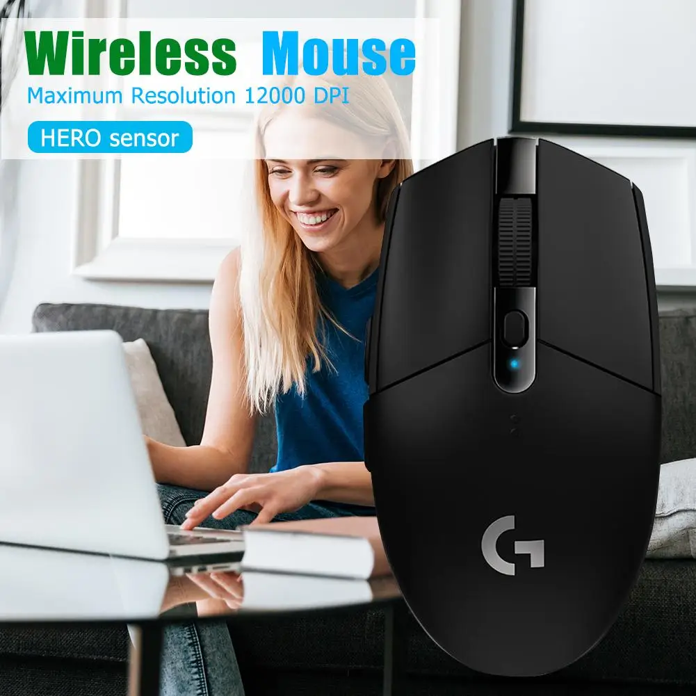 Logitech G304 движущегося со скоростью света Женская одежда с 6 кнопками Беспроводной