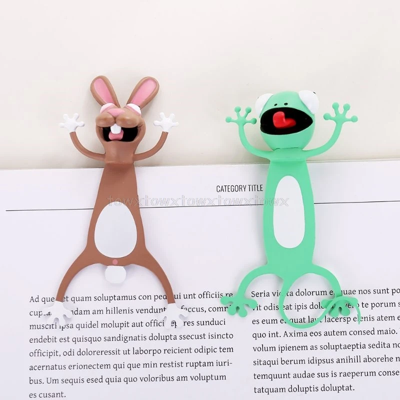 3D стерео с мультипликационным принтом в виде симпатичных животных Закладка