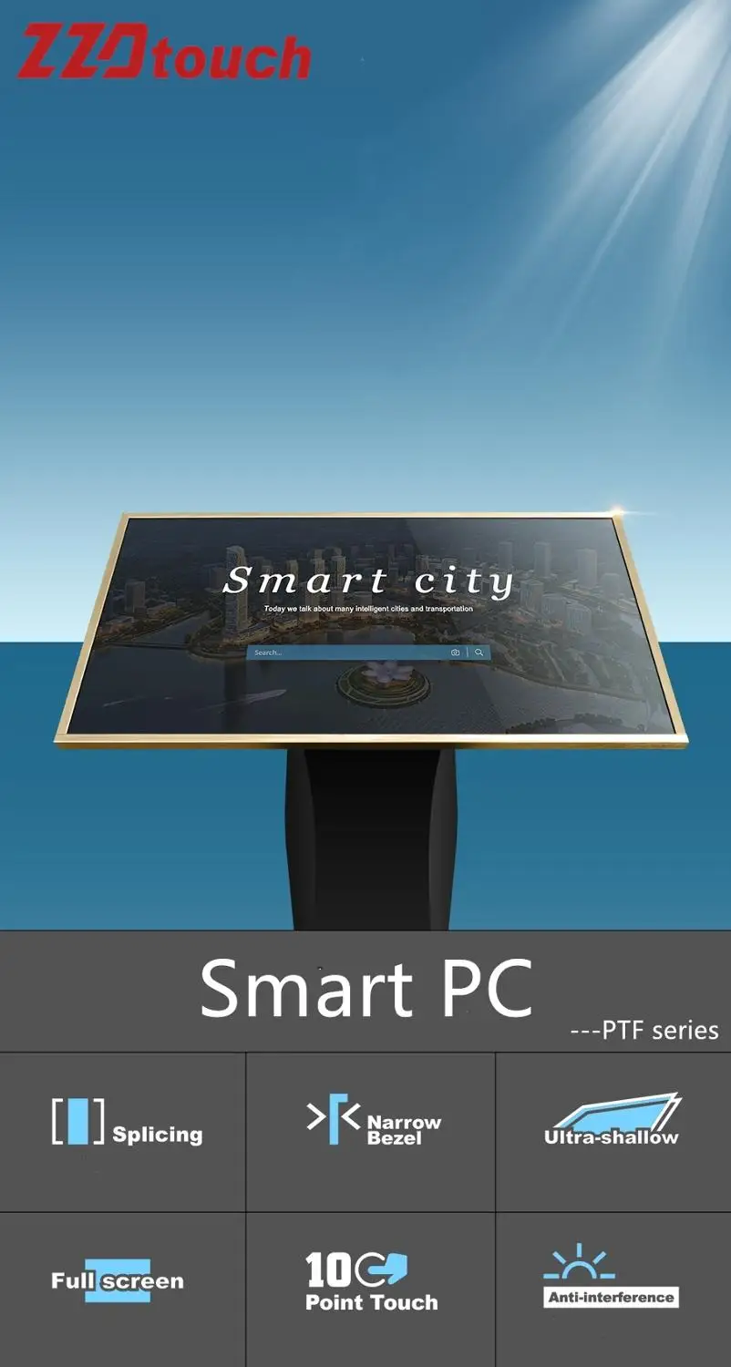 55 inch infrared interactive all in one touch screen monitors pc I7+2G+128G for Bank self-service machine | Компьютеры и офис