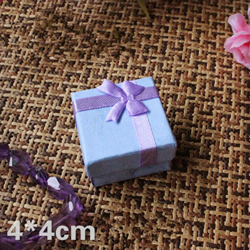 1 шт. 4*4 см 4 цвета кольцо серьги часы ожерелье маленькая квадратная коробка