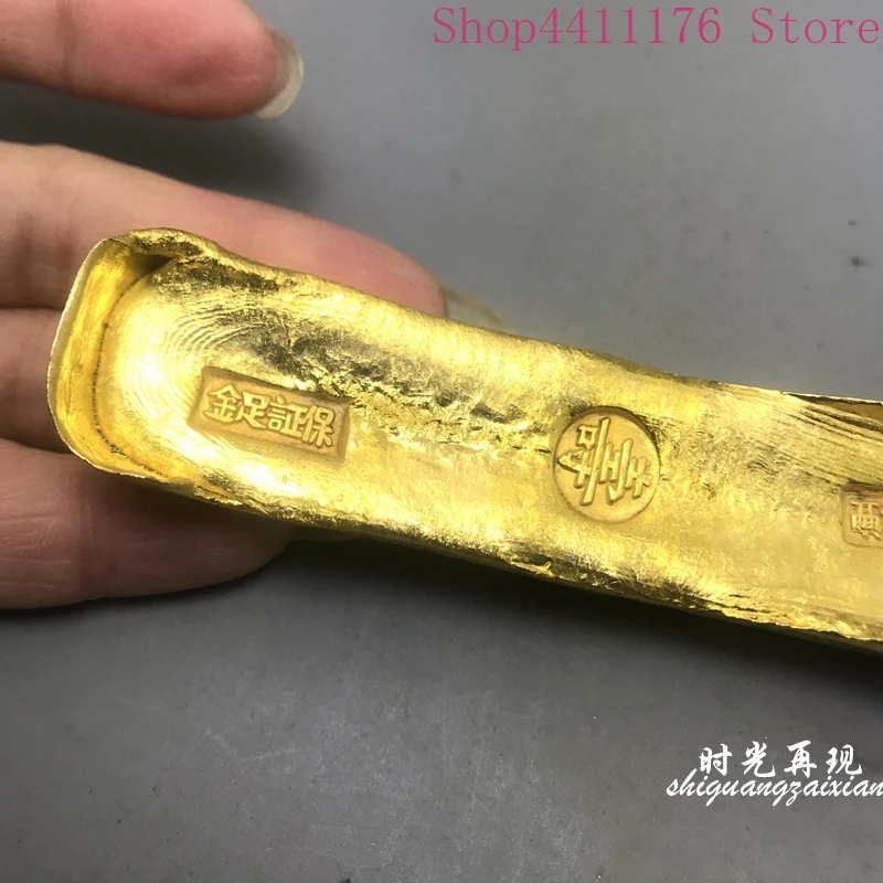 Набор 5 шт. антикварных китайских золотых слиток золотые стержни коллекция FU XI CAI