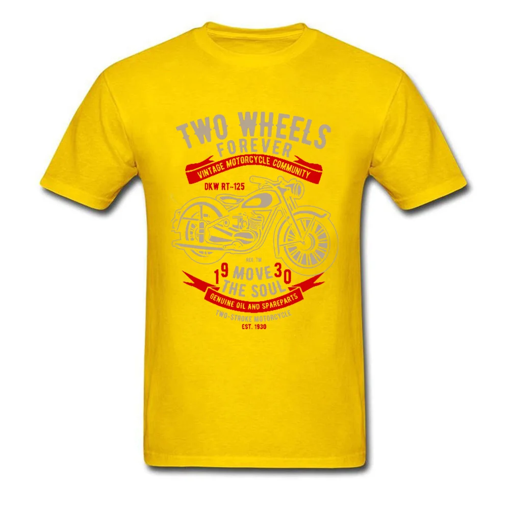 

Motorcycle Retro Community Cycle Black T-shirt Two Wheels Forever Motorcycle Mobile Soul Rider Men's Ladies T-shirt Tops