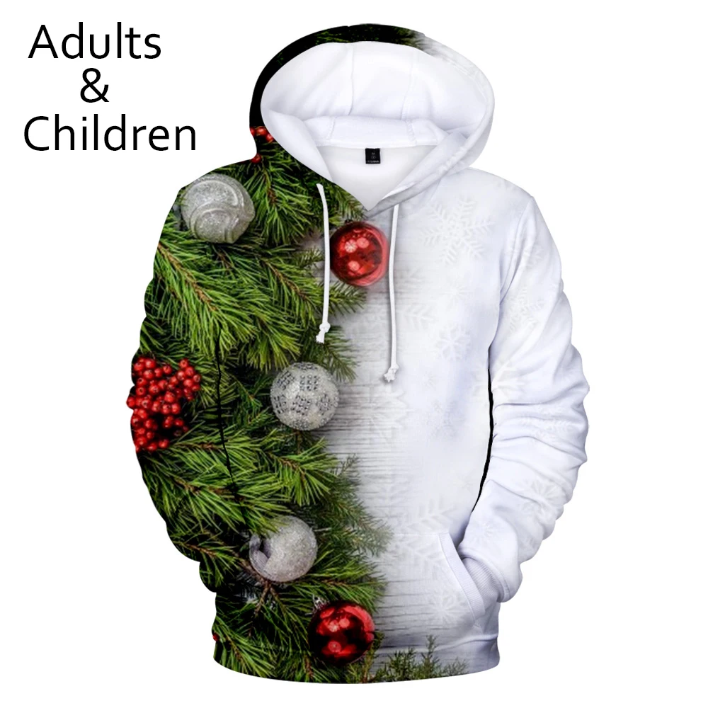 

Men's Latest Style 3D Pattern Christmas Hoodies Sweatshirt Harajuku Men's/Women's Favorite Pullover 3D Hooded Holiday Casual Top