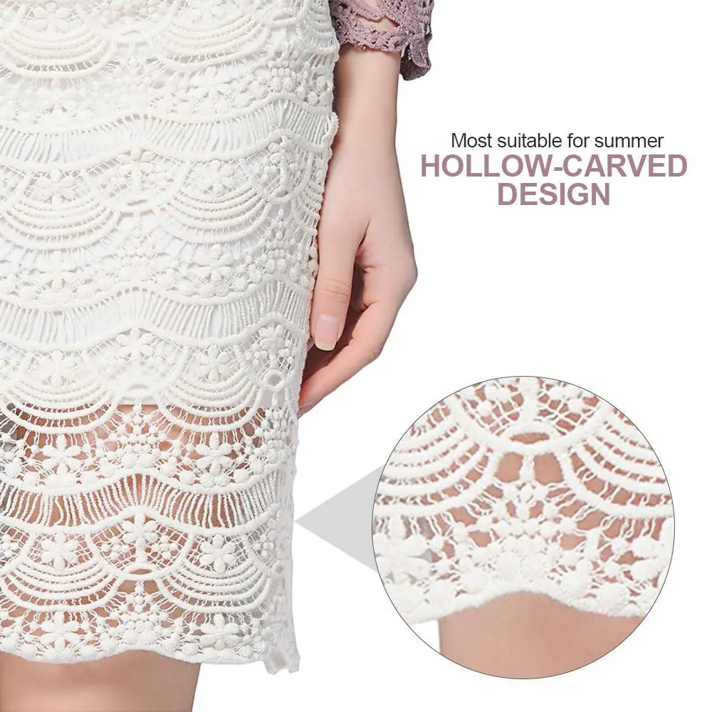Высокая Талия облегающая юбка 2017 Кружево женские Юбки для женщин черные Saia Курта