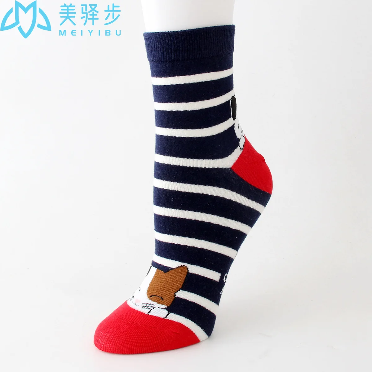 12 Pairs Per Set Women's Socks Cotton Socks Cute Cartoon Puppy Female Socks Female Manufacturers.