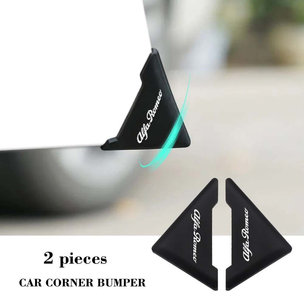 

2pcs/pair Silicone Car Door Corner Cover Anti-Scratch Protector For Alfa Romeo Mito 147 156 159 166 Giulietta Spider Accessories