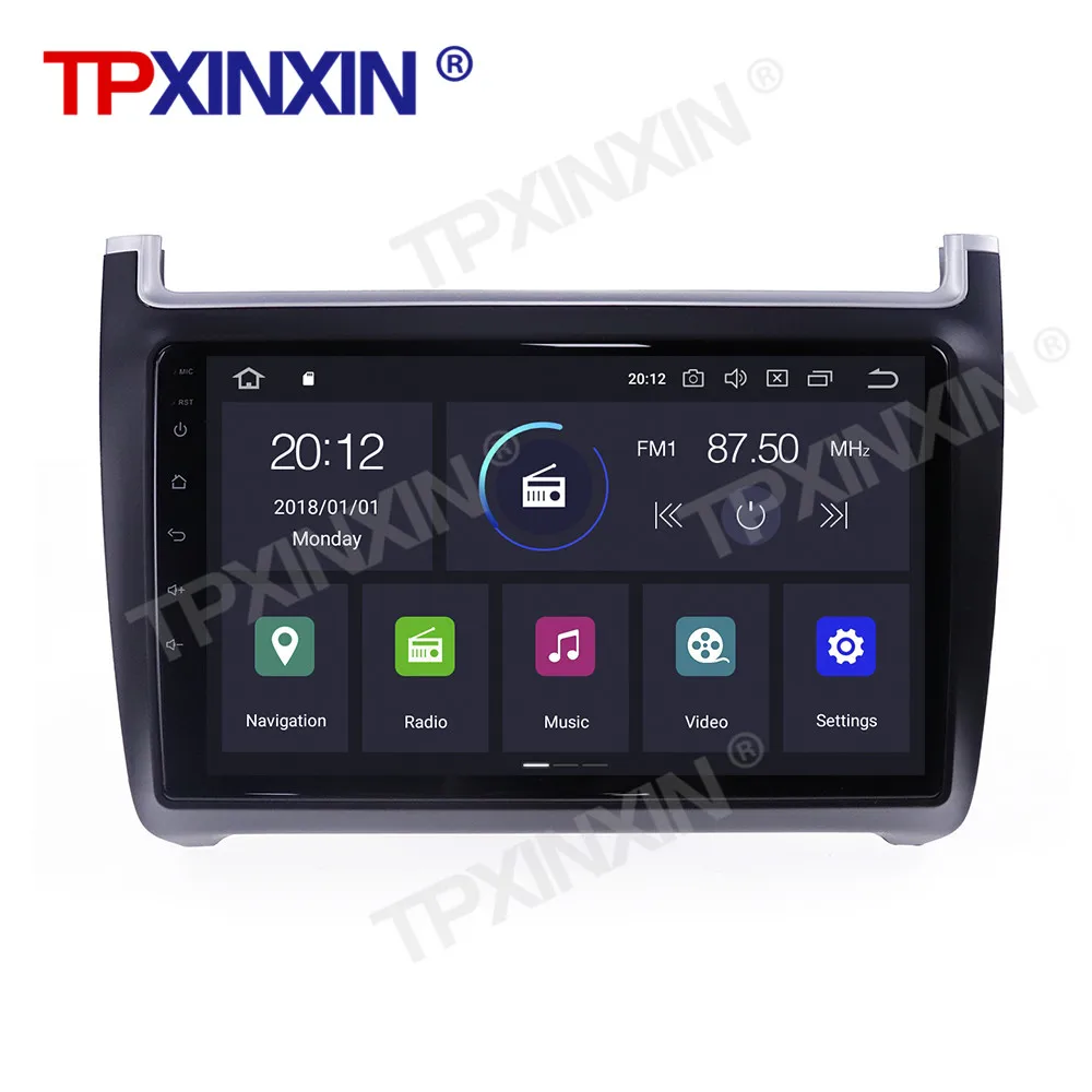 

Для Volkswagen polo 2008-2015 6 + 128G Android 9. 0 4G 10,0 камера Автомобильный GPS-навигатор автомобильное радио мультимедийный плеер головное устройство Carplay