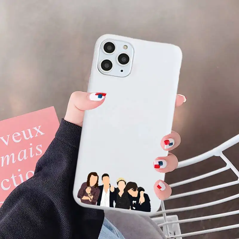 

One Direction Louis Tomlinson Phone Case White Candy Color for iPhone 6 7 8 11 12 s mini pro X XS XR MAX Plus