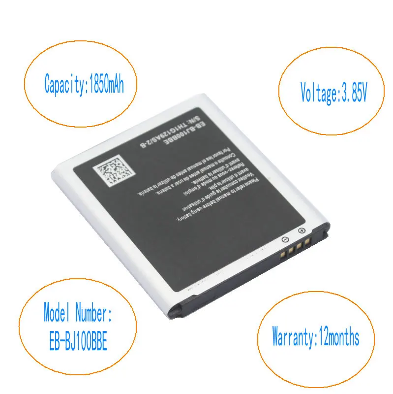 ISkyamS 1x1850 мА/ч EB-BJ100BBE запасная батарея для Samsung Galaxy J1 (2015) J100 J100F J100H J100FN J100M батареи |