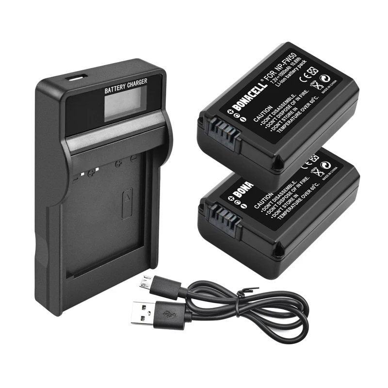 Аккумулятор для Фотоаппарата Sony с зарядным устройством A6000 A6500 A6300 A6400 A7 A7II A7RII A7SII