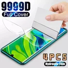 Гидрогелевая пленка с полным покрытием для Xiaomi Redmi Note 10 9 8 7 Pro 9A, мягкая защитная пленка для экрана POCO F3 M3 X3 Pro, не стекло, 4 шт.