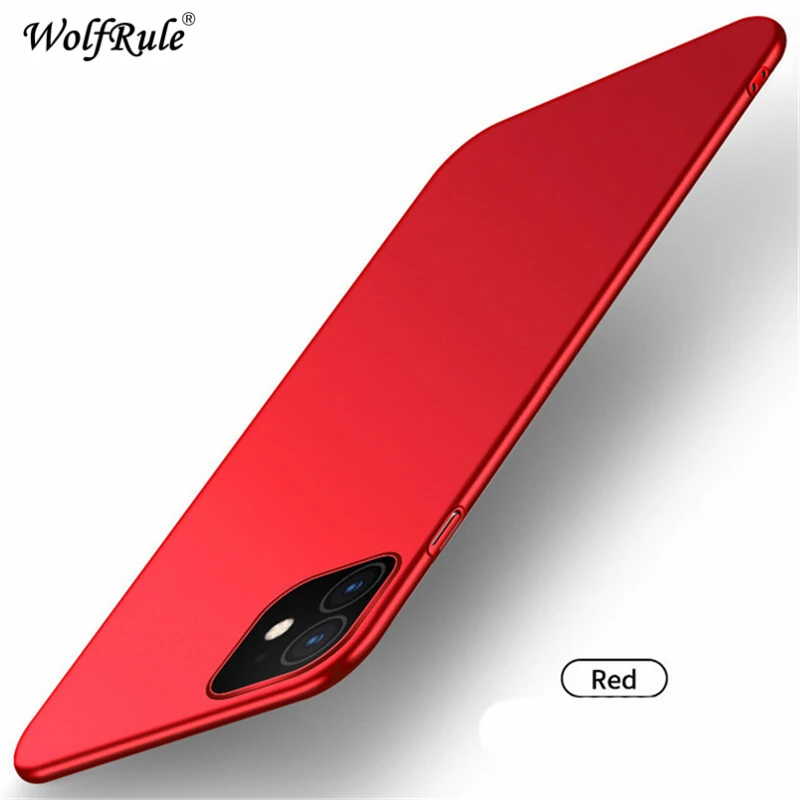 Чехол для iphone 11 стильный гладкий ультратонкий PC матовый чехол телефона Coque Fundas Capa