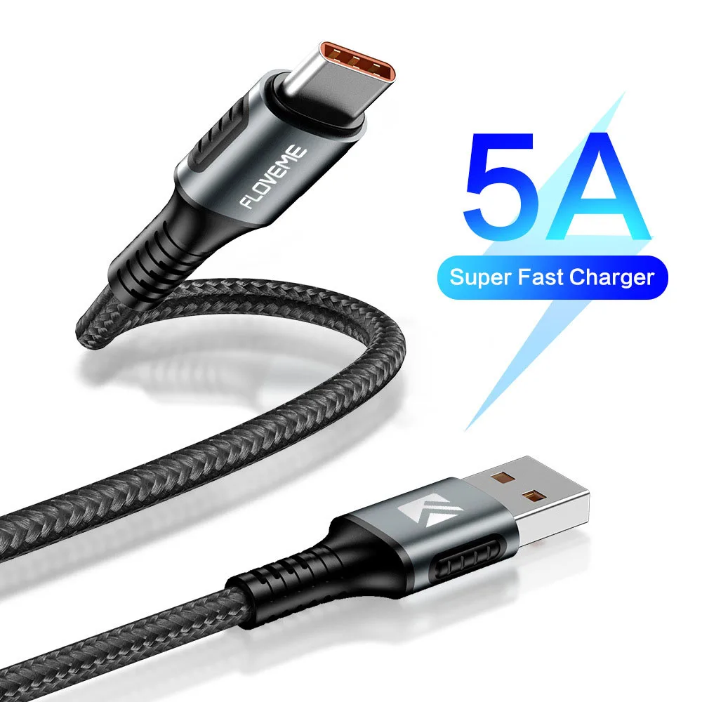 FDBRO 2020 Новый USB Type C 5A кабель 3.4ft-3 0 к шнур быстрое зарядное устройство USB-C Type-C для