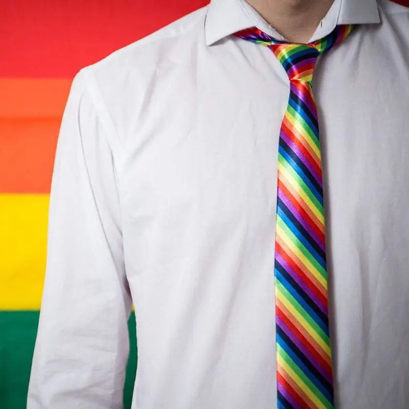 Для мужчин женщин 3 предмета в радужную полоску комплект костюма форме буквы У на