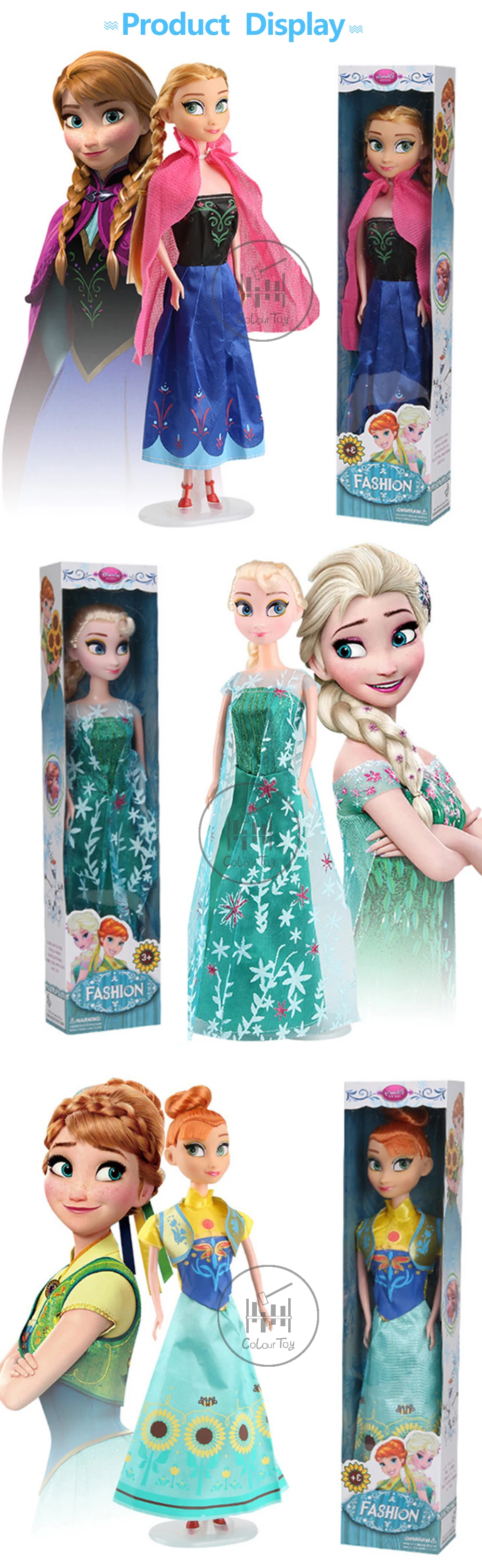 Disney новые детские куклы игрушки принцесса Эльза Анна Carttoon кукла Снежная королева дети девочки игрушки в подарок на день рождения для детей куклы 30 см