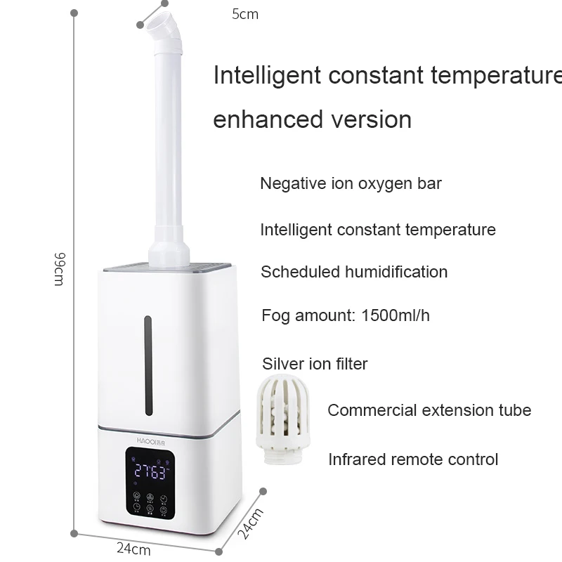 Industrial Air Ultrasonic humidifier Mute Commercial Supermarket Vegetables Mist Maker 11L Fogger Spray Anion Humidifiers | Бытовая