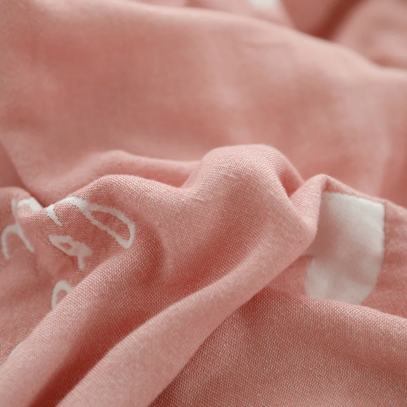 Четырехслойное бамбуковое Хлопковое одеяло для полотенец летнее мягкое и легкое