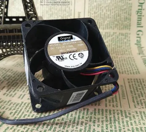 Оригинальный новый 100% рабочий вентилятор 6038 12 в двойной шар высокоскоростной