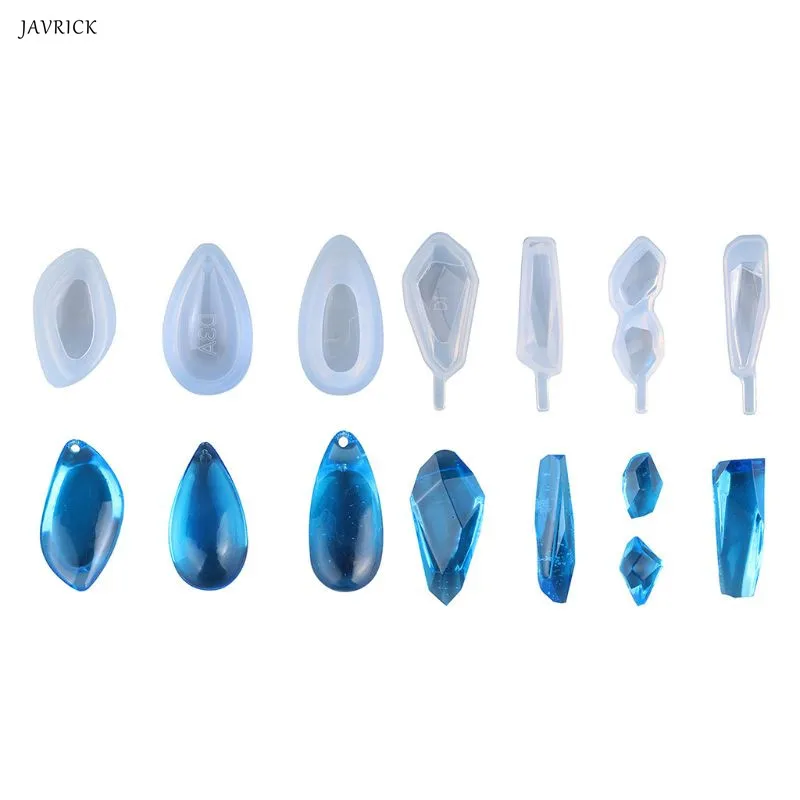 

Форма силиконовая прозрачная для изготовления ювелирных изделий «сделай сам», форма для отливки подвесок, колец, Кулонов, цепочек, крафтово...