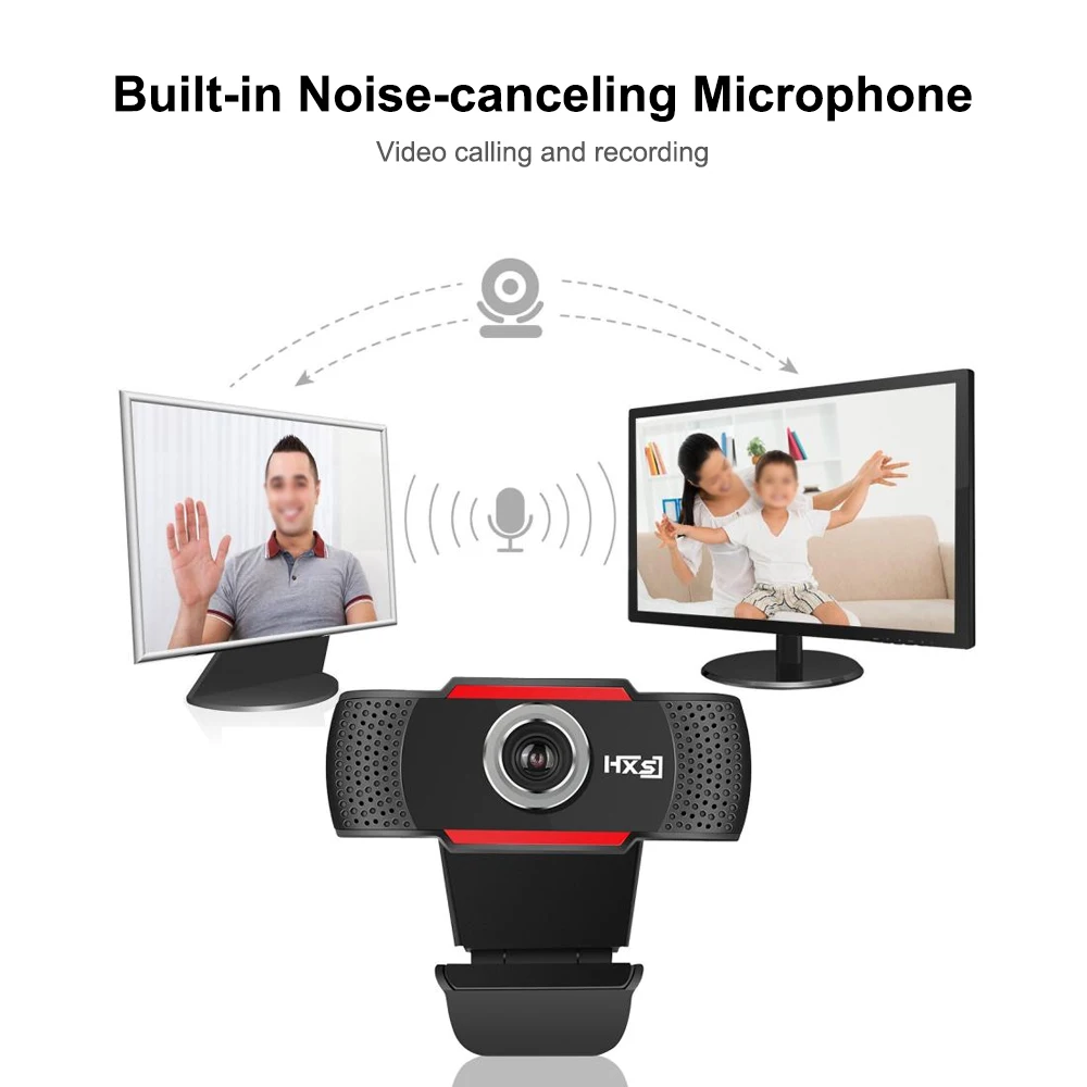 HXSJ S80 USB веб камера 1080P HD 2MP Компьютерная Веб Встроенный звукопоглощающий микрофон