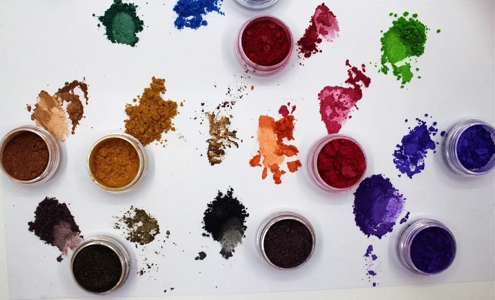 

50 gram for 1 bag pearl luster powder 16 Colors Mica Pearl Pigment Dust Powder for DIY Nail Art Polish and Makeup Eye Shadow