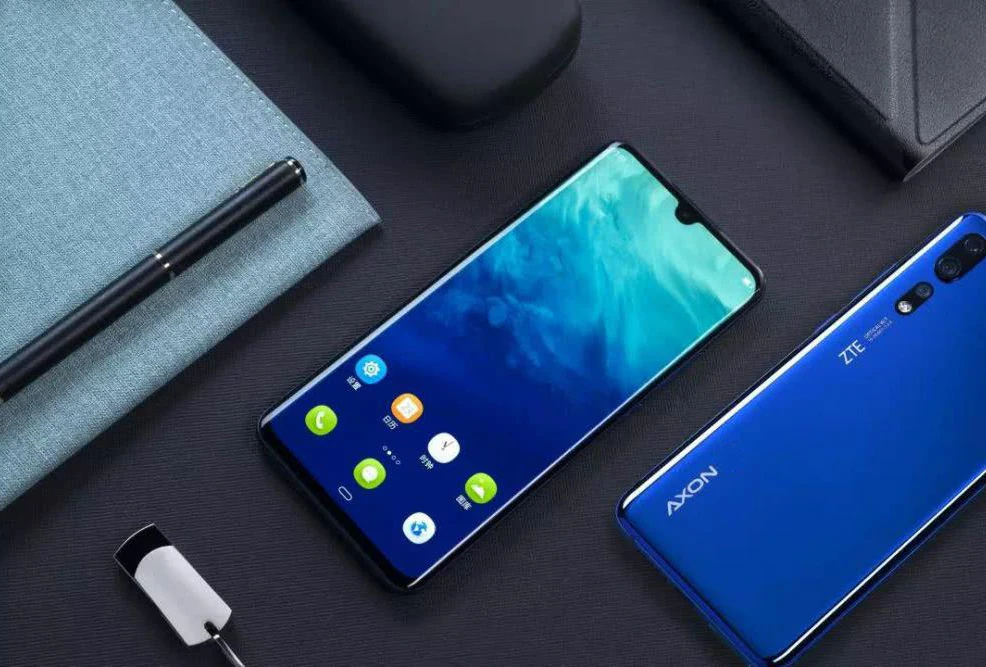 Мобильный телефон zte Axon 10 Pro, 6,47 дюймов, гибкий изогнутый экран, 6 ГБ ОЗУ, 128 Гб ПЗУ, восьмиядерный смартфон Snapdragon 855, 4G LTE