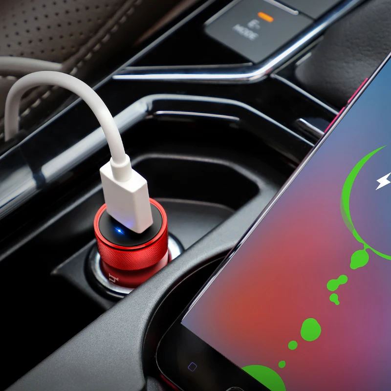 Фото Автомобильное зарядное устройство Hoco 18 Вт USB быстрая зарядка QC3.0 автомобильный Автомобильное зарядное устройство Hoco 18 Вт USB быстрая зарядка QC3.0 автомобильный