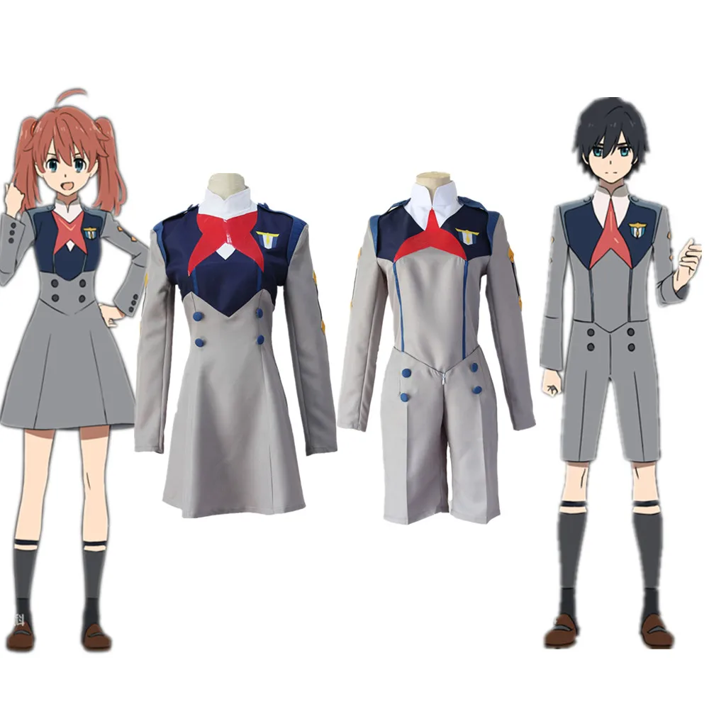 Аниме Дарлинг на франксе Cos HIRO ICHIGO Zero Two MIKU KOKORO школьная форма комплекты костюмов