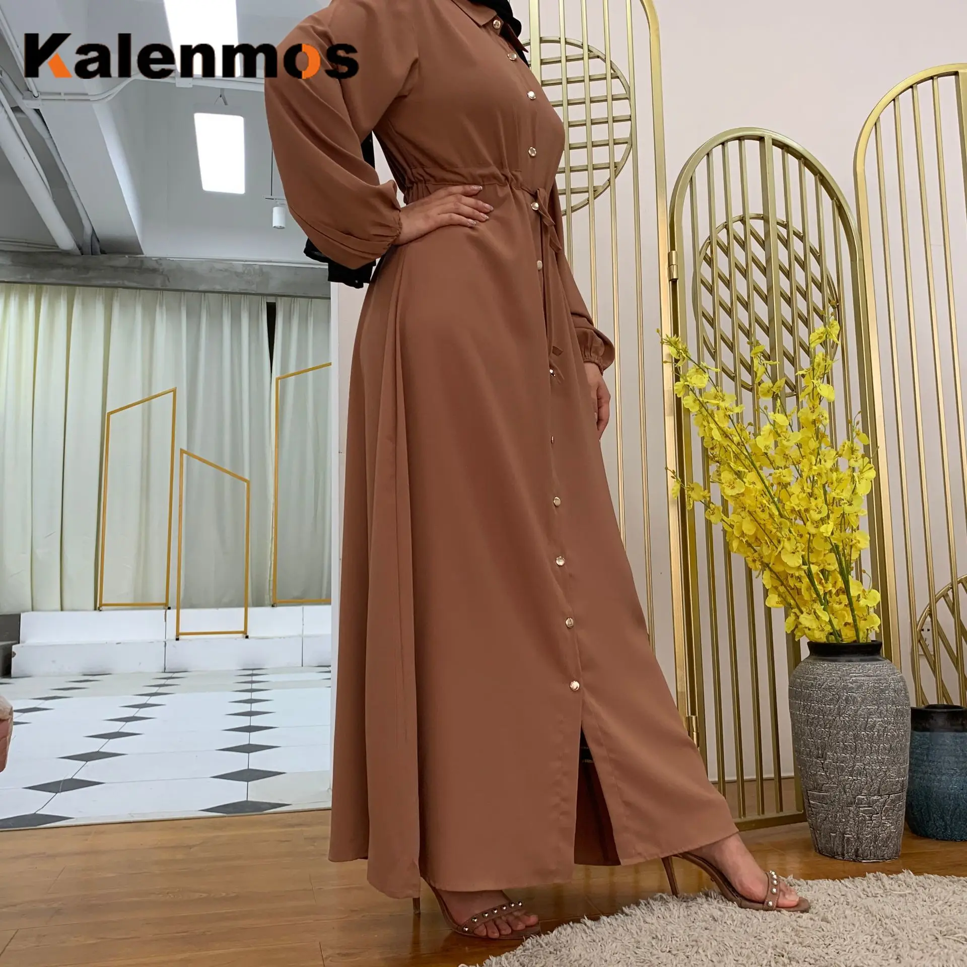 Женское платье хиджаб с длинным рукавом в арабском и мусульманском стиле|Женские