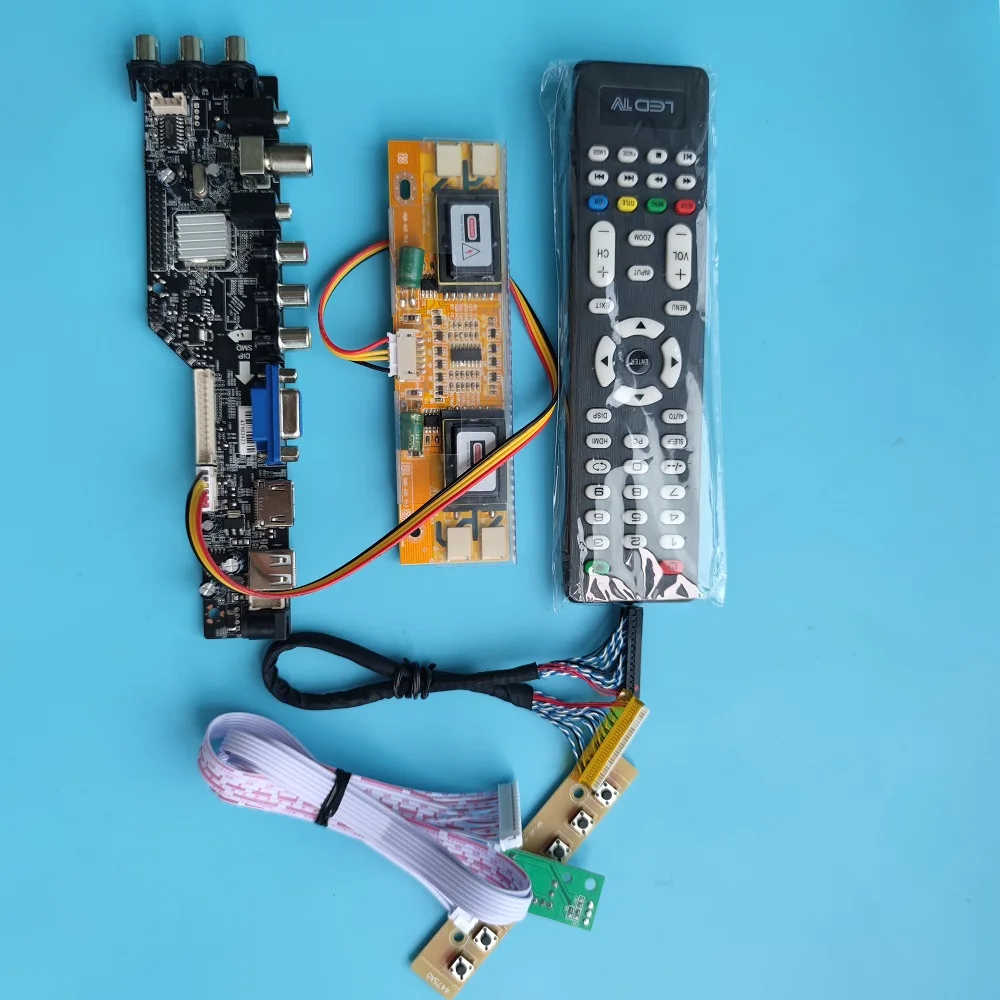 

For M190EN04 1280x1024 4 CCFL panel remote HDMI-compatible USB VGA TV controller board driver kit LCD AV DVB-T DVB digital