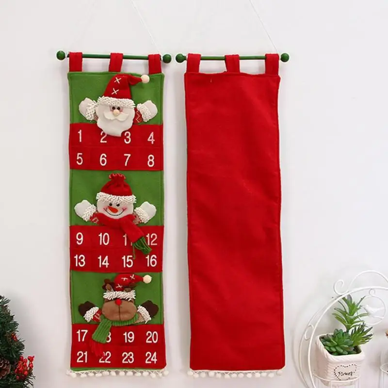 VKTECH Рождественский календарь Санта Клаус Снеговик таймер дверь настенное окно
