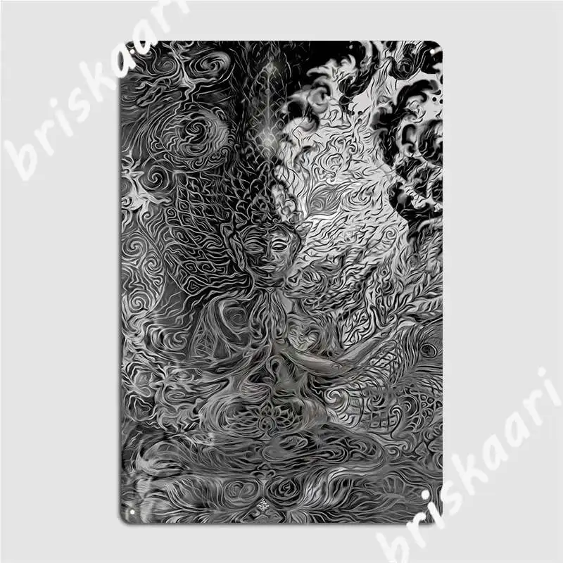 

Плакат с изображением священной ночи, металлический плакат, декор для стен, пещера, паб, проектирование, фотоплакат