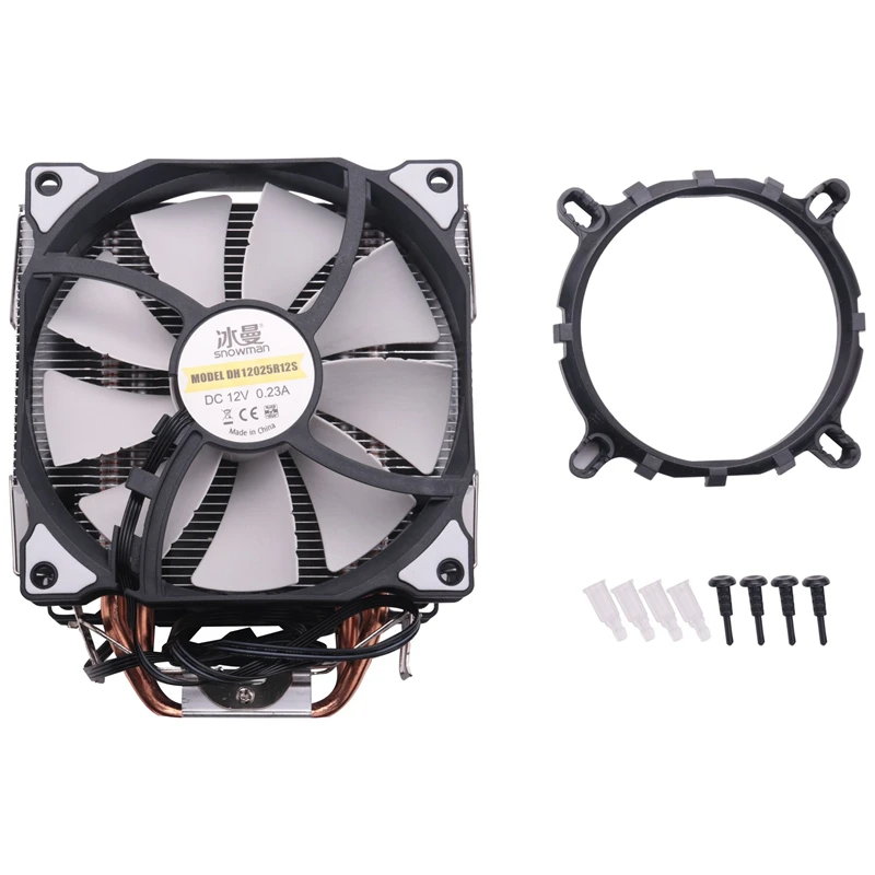 

Система для охлаждения ЦП SNOWMAN Cooler Master 5, тепловые трубки с прямым контактом, башенная система охлаждения, двойной вентилятор для охлаждения ...