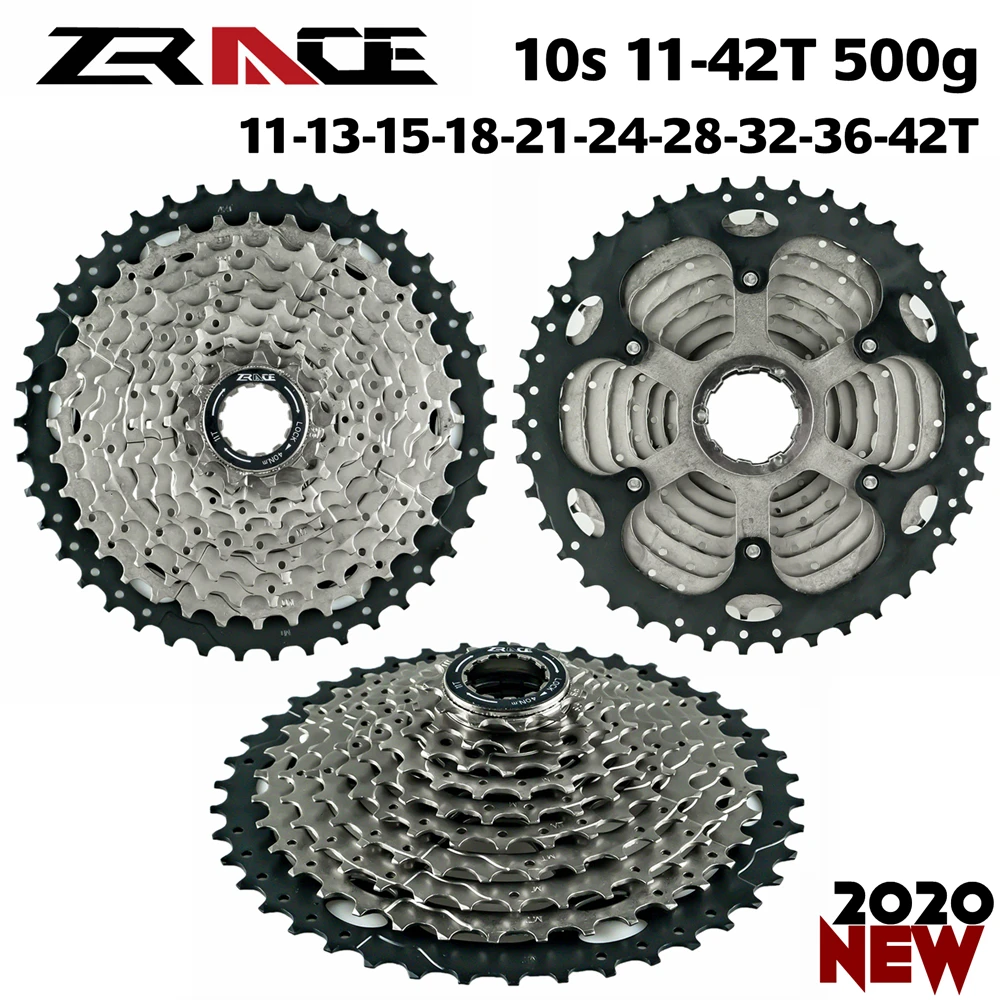 10s 11-42T ZRACE кассета для велосипеда 8 9 10 11 скоростей MTB велосипед freewheel 11-42 T/11-46 T/11-50 T/11-52 T для ALIVIO/DEORE/SLX/XT - Цвет: 10s 11-42T