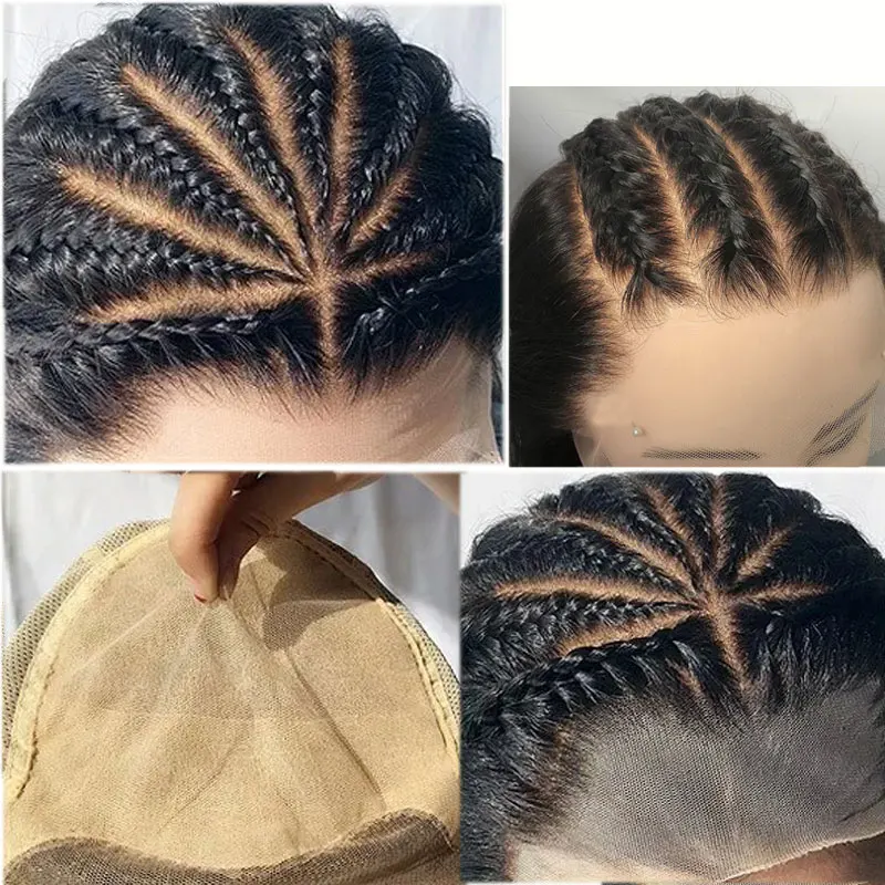 

Fake Scalp Human Hair Wig 13x6 Lace Front Wig Kinky Curly Indian Remy Hair Pre Plucked Bleached Knots For Black Women Deep Part