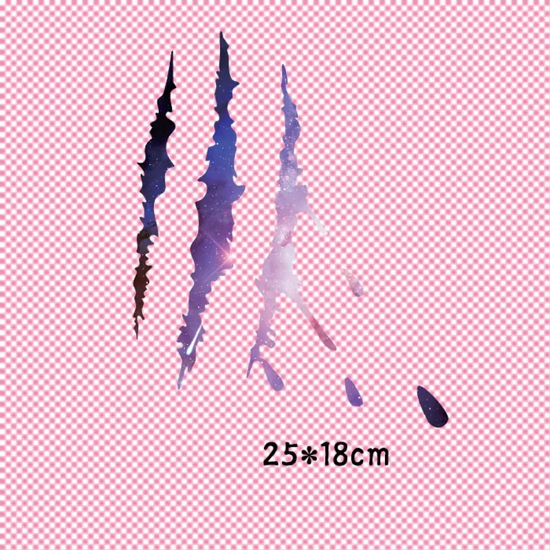 25x18 см модные Волчья лапа патчи для самостоятельного нанесения тепла на одежду