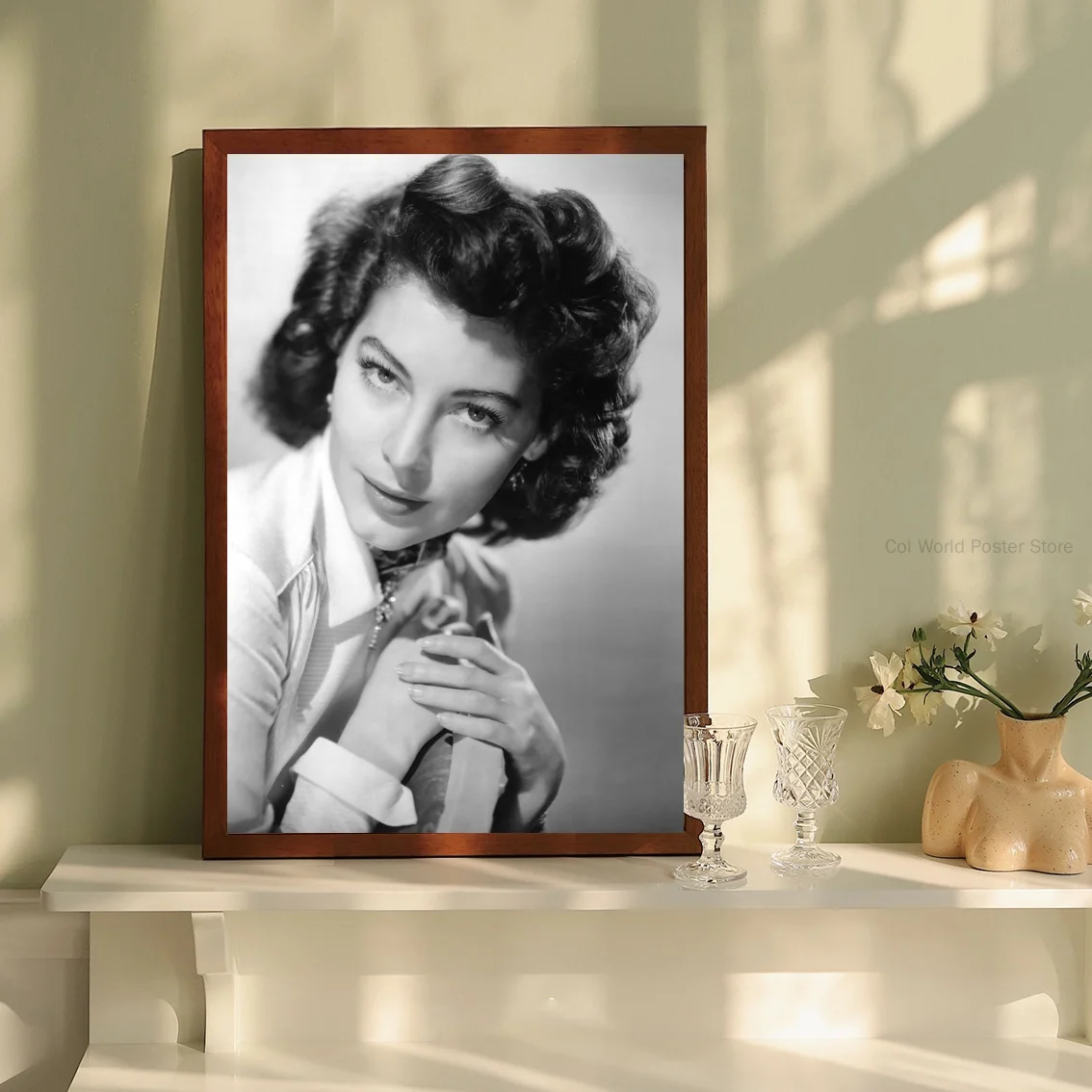 Шелковый постер AVA GARDNER домашний декор 24x36 дюймов|Рисование и каллиграфия| |