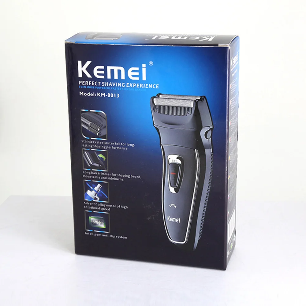 Электробритва Kemei роторный триммер для волос перезаряжаемый возвратно-поступательный электронный станок для бритья уход за лицом бритва KM-8013 2 головки