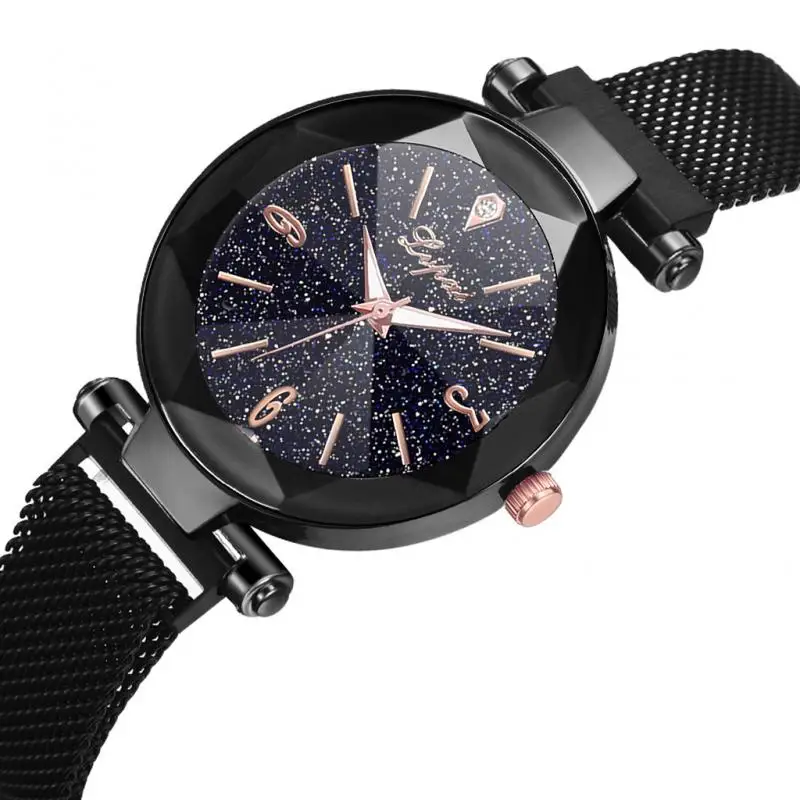 New Brand Luxury Women Watches Ladies Magnetic Starry Sky Clock 2019 Fashion Diamond Female Quartz Wristwatches Relogio Feminino | Наручные